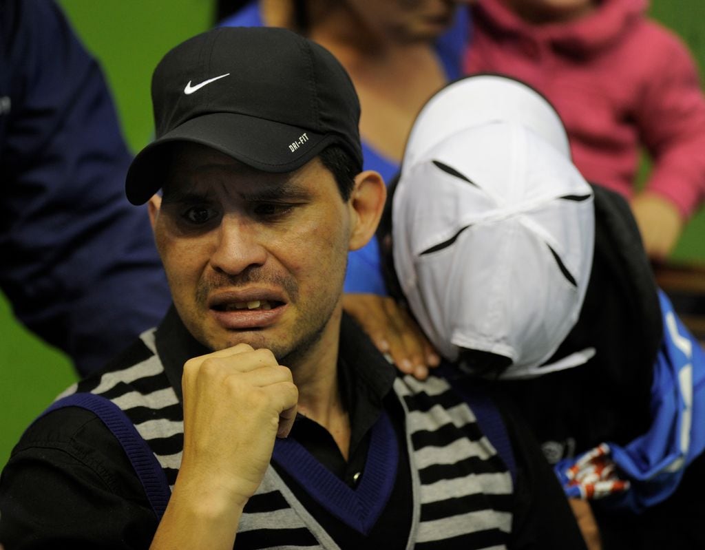 Fernando Cáceres, durante un homenaje que le rindieron en 2010 en Buenos Aires