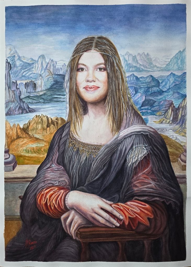 La infanta Sofía como 'La Mona Lisa' o 'La Gioconda'