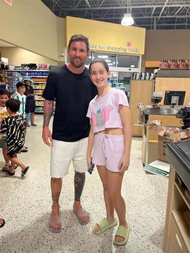 Messi causa furor en un supermercado de Miami