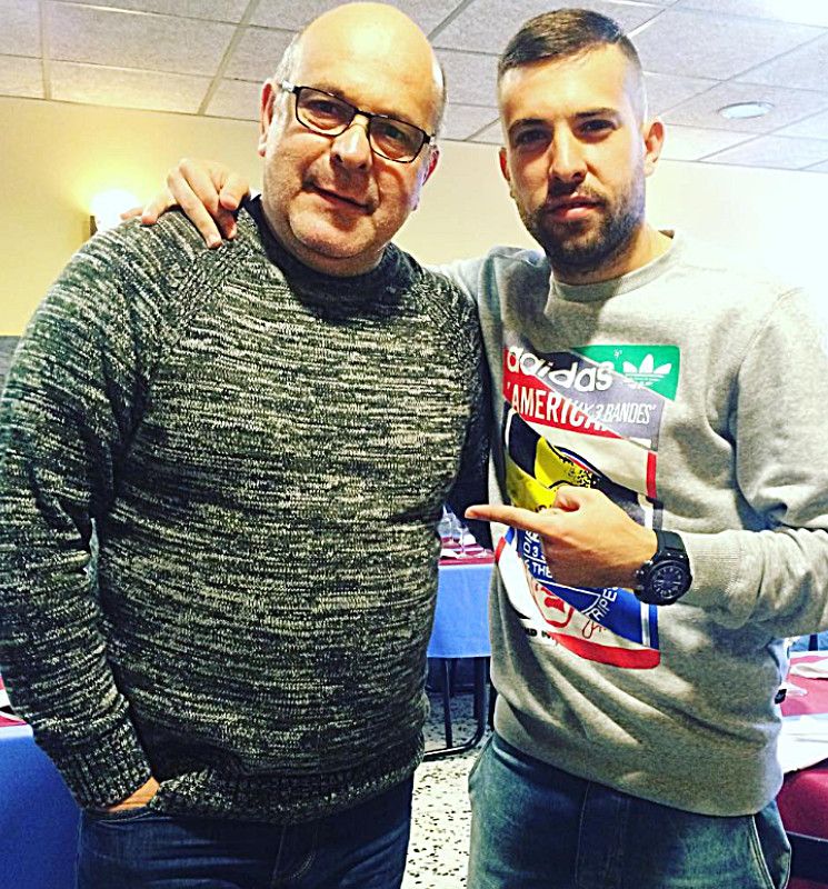 Jordi Alba y su padre