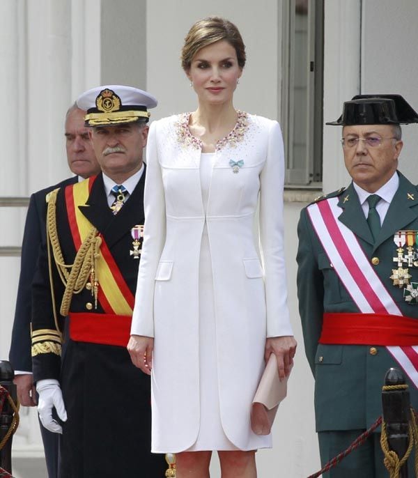 La Reina estuvo en Vitoria el pasado miércoles en la entrega de la enseña nacional a la XI Zona de la Guardia Civil (País Vasco)
