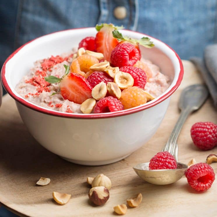 porridge avena frutos