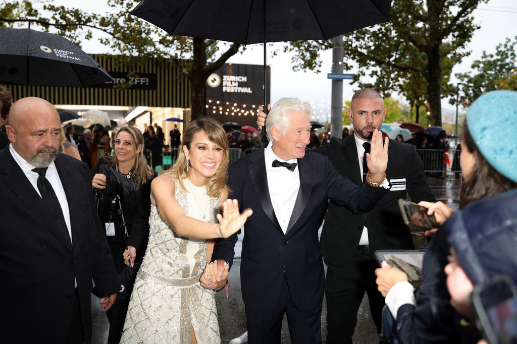 Richard y Alejandra Gere en el Festival de Cine de Zúrich el 8 de octubre de 2024