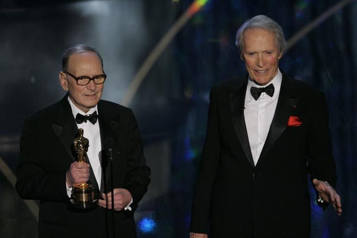 Ennio Morricone y Clint Eastwood