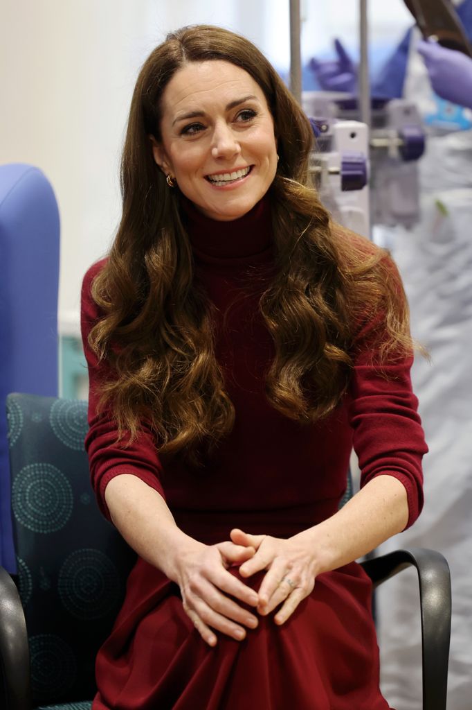 Kate Middleton, muy sonriente y cercana en su primer acto público del año