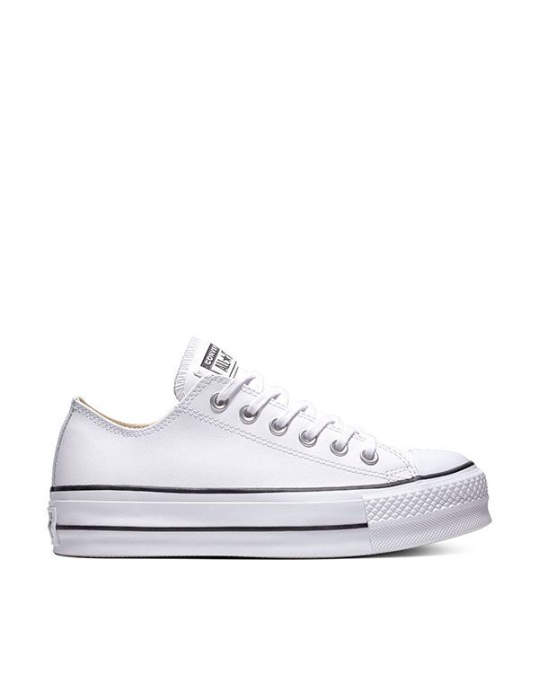 converse bajas plataforma princesa leonor zapatillas sostenibles deportivas blancas