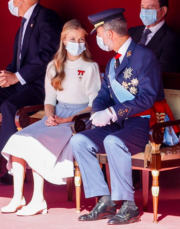Rey Felipe con la princesa Leonor