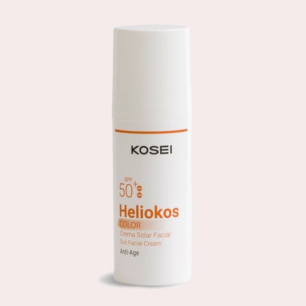 HELIOKOS crema solar facial anti-age con color FP50+