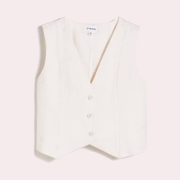 The Drop ESMA Linen Vest Chalecos Mujer