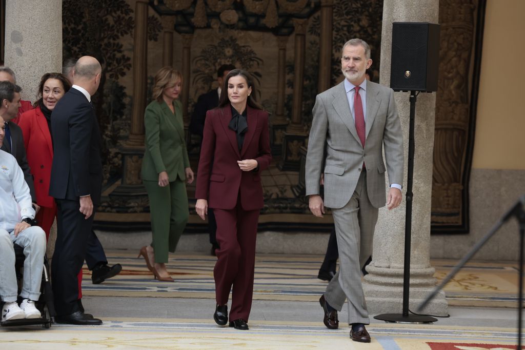 Los reyes Felipe y Letizia se reunen con los medallistas olímpicos españoles en Madrid