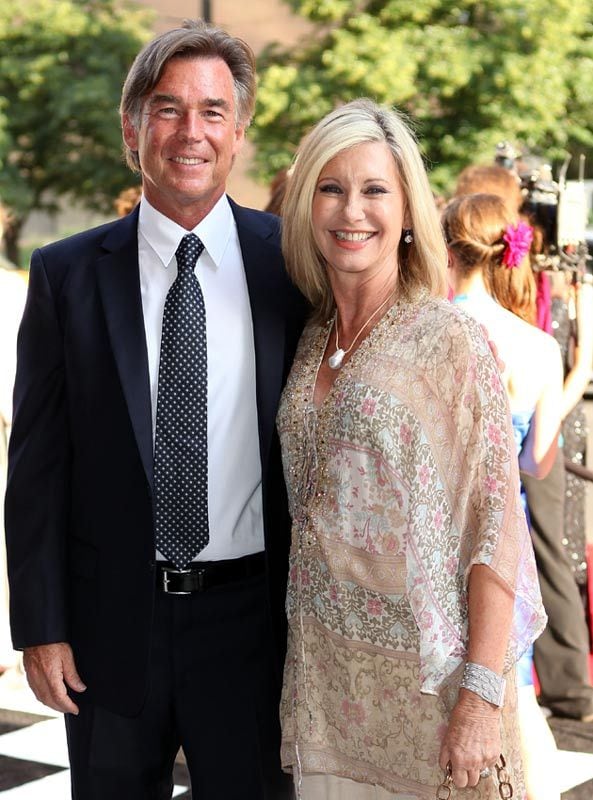 Olivia Newton-John y su marido John Easterling