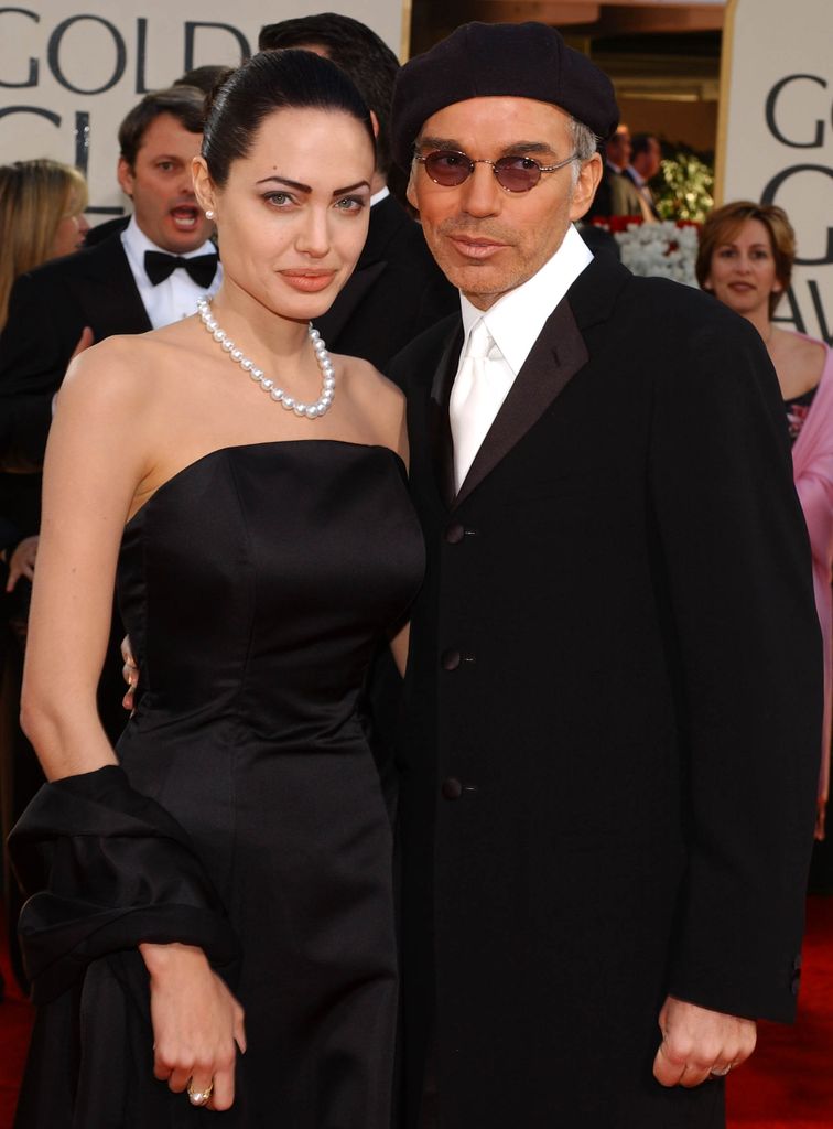 Angelina Jolie y Billy Bob Thornton en los Golden Globes de 2002.