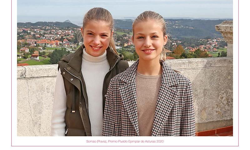 princesa leonor e infanta sof a en felicitaci n navide a