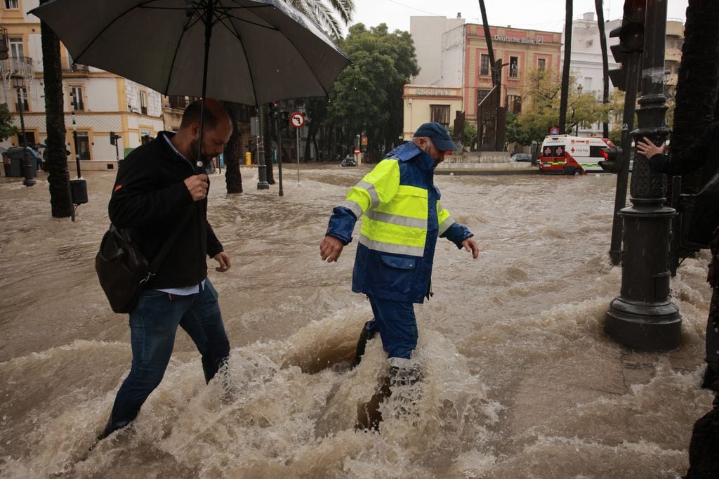 Las imágenes de la DANA a su paso por Jerez, en Cádiz