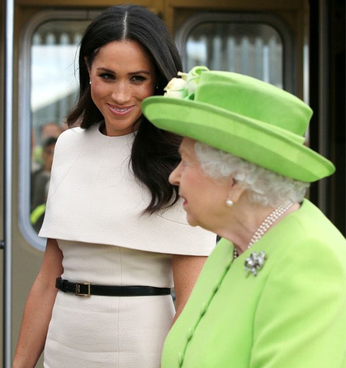 Isabel II y Meghan Markle