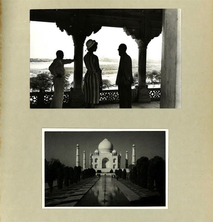 Margarita de Dinamarca en el Taj Mahal
