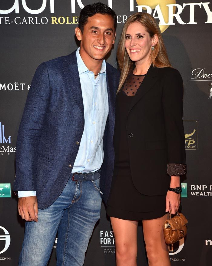 Nicolás Almagro y su esposa, Rafi Lardín
