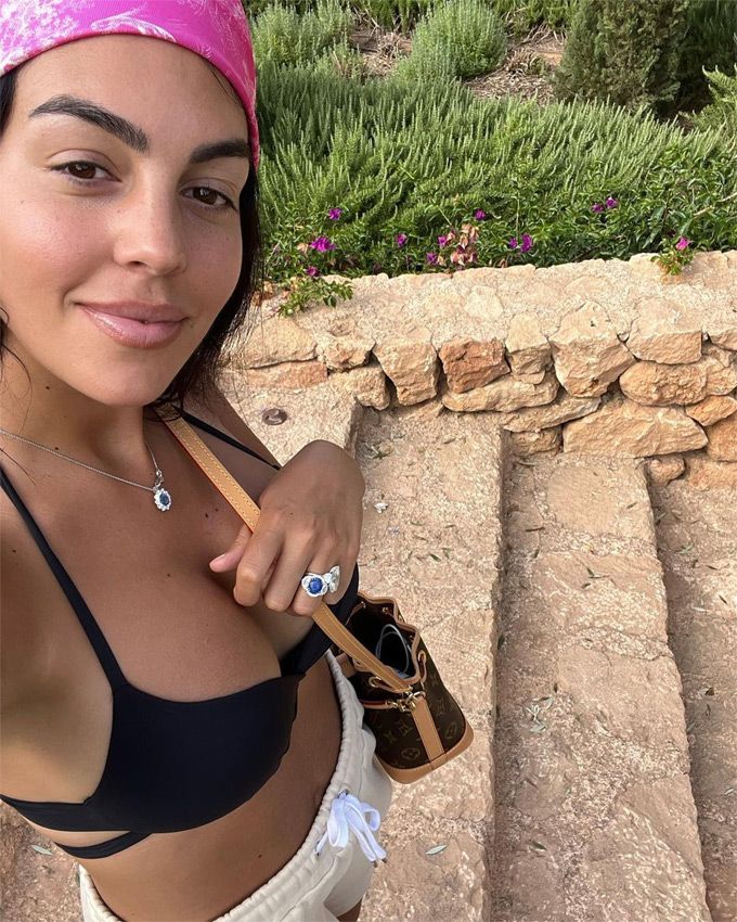 Georgina, durante sus vacaciones en Mallorca