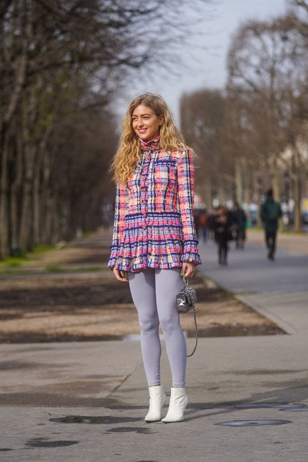 vestido tweed colores