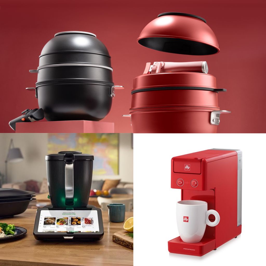 Electrodomésticos: colección Share & Play de MasterPRO; Thermomix 7 y Y3.3 de Illycaffè.