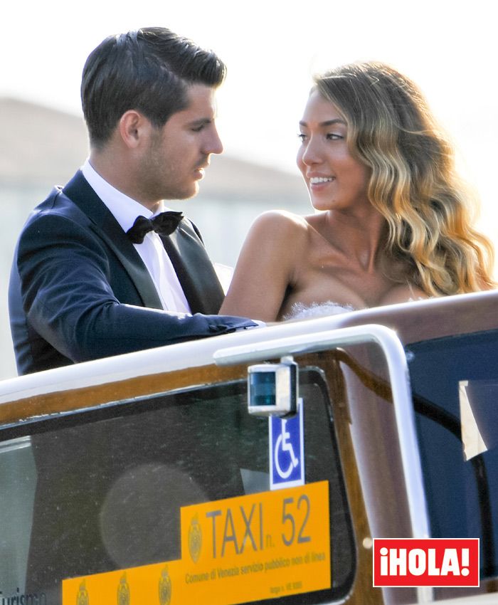 La boda de Morata y Alice Campello