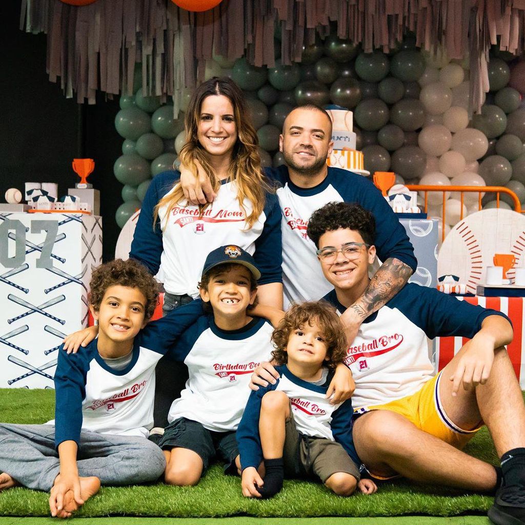 Nacho Mendoza y su familia