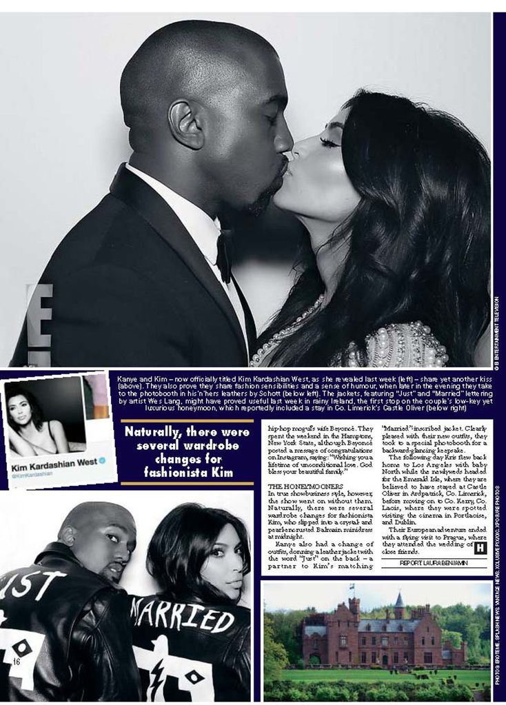 PDF - JPG. HELLO 1331. Mayo 2014. Boda de Kim Kardashian y Kanye West.