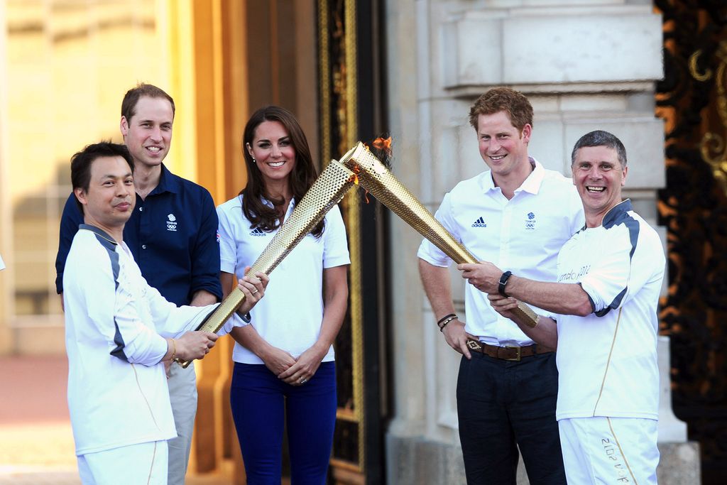 Kate Middleton, Guillermo de Inglaterra, Harry de Inglaterra. Juegos Olímpicos 2012