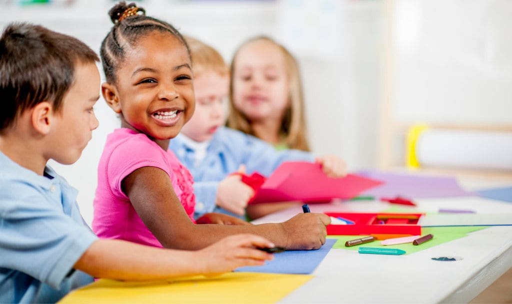 children playing at daycare