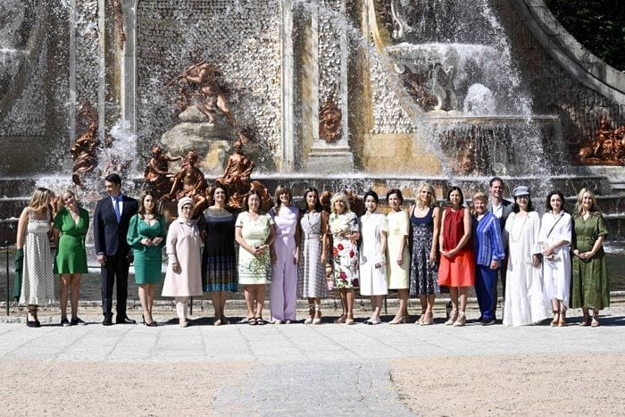 Foto de familia en Segovia de las parejas de líderes de la OTAN