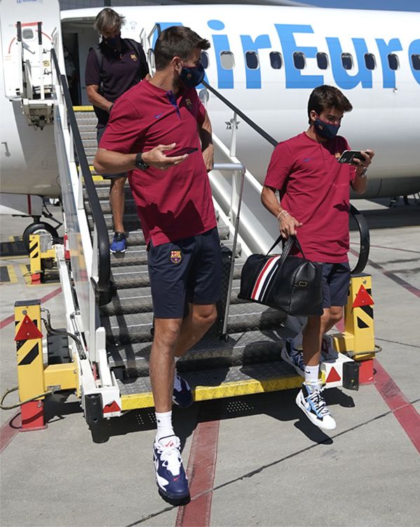 Riqui Puig y Gerard Piqué