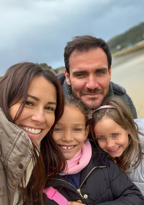 Saúl Craviotto con su familia