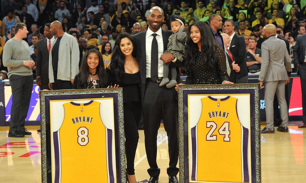 Kobe Bryant y su familia