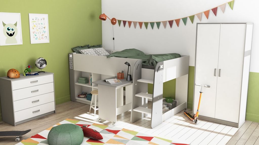 Cama compacta para habitaciones infantiles