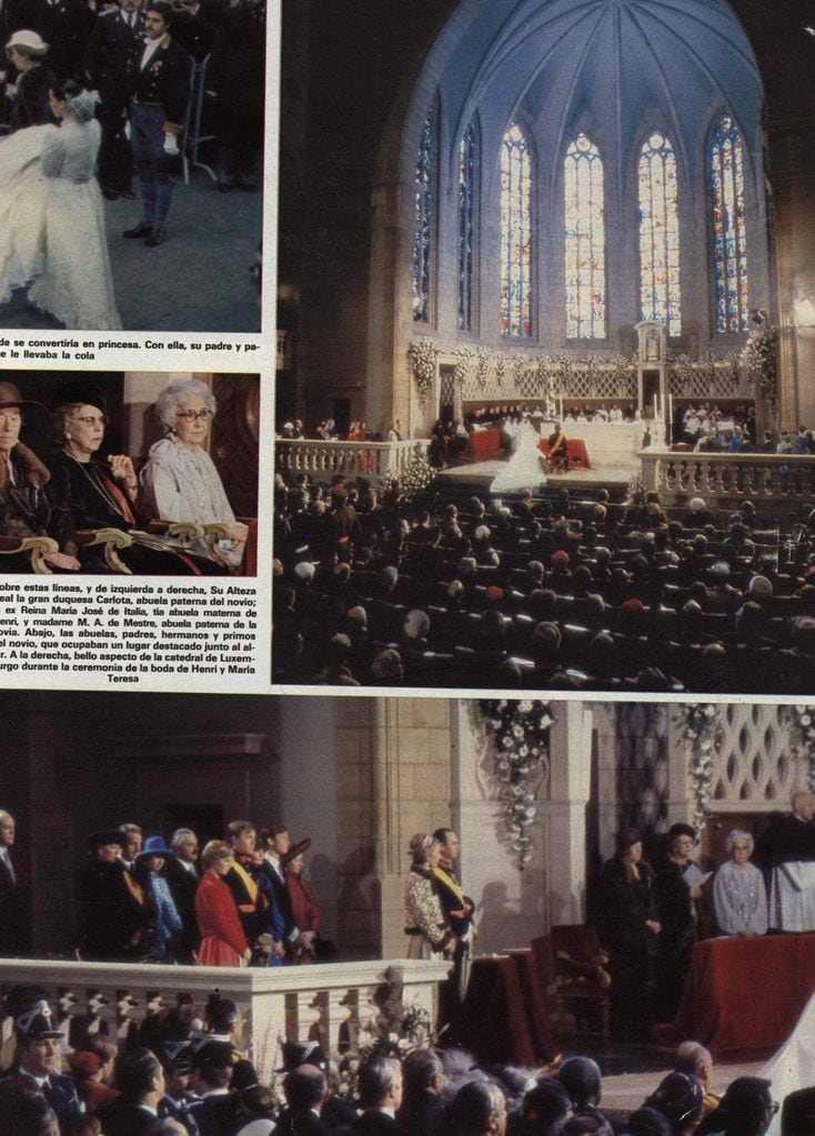 14 febrero 1981. Hola 1905. Boda de Enrique de Luxemburgo y María Teresa Mestre.