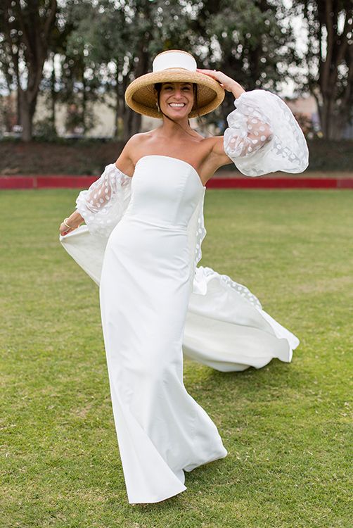 Look de novia con sombrero