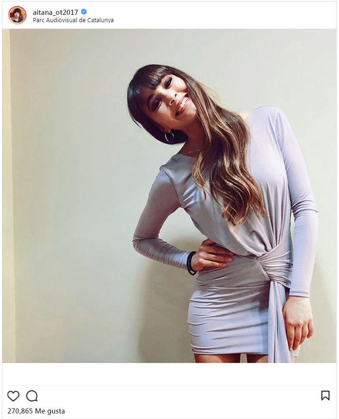 Aitana, de OT, deja alucinados a sus fans con este vestido