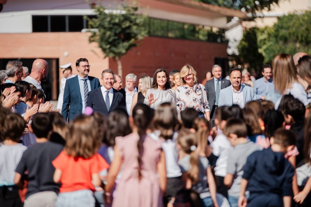 La reina Letizia en la apertura del curso escolar 2024/2025 en Azuqueca de Henares, Guadalajara. 11 de septiembre de 2024