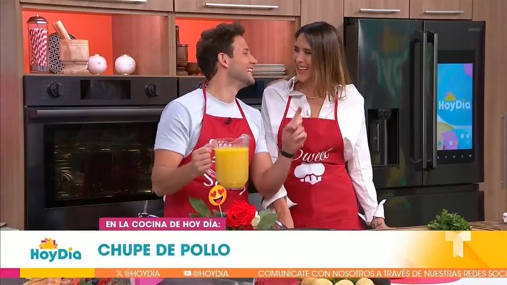 Daniela Ospina y Gabriel Coronel en 'Hoy Día'