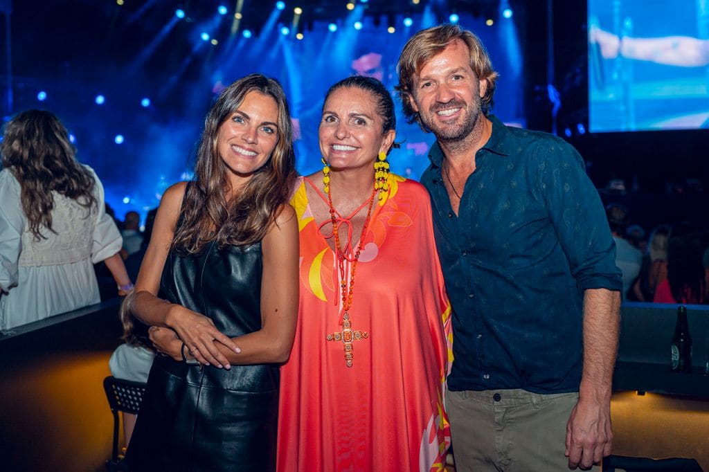 Amaia Salamanca y Rosauro Varo disfrutan del concierto de Taburete en Starlite Occident, Marbella, agosto de 2024