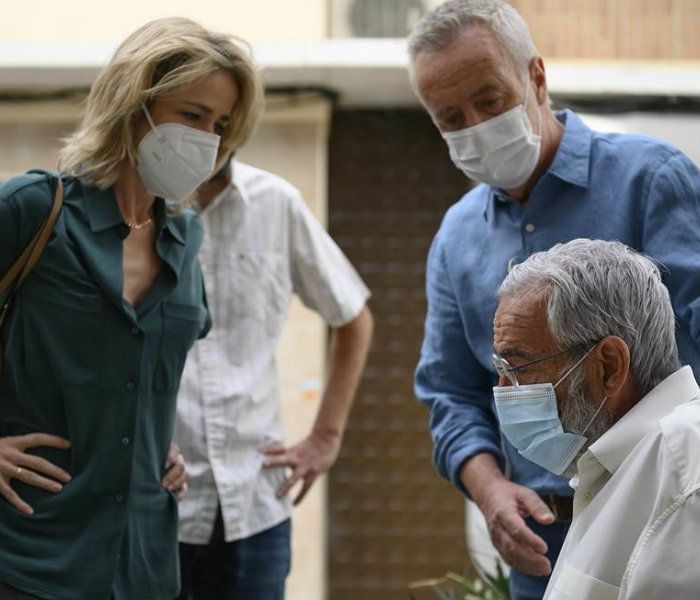 Silvia Abascal, Imanol Arias y Carlos Hipólito 