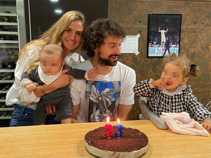 Sergio Llull y sus hijas