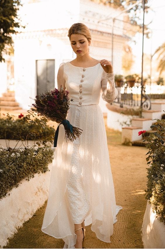 Vestido de novia para mujeres maduras sale