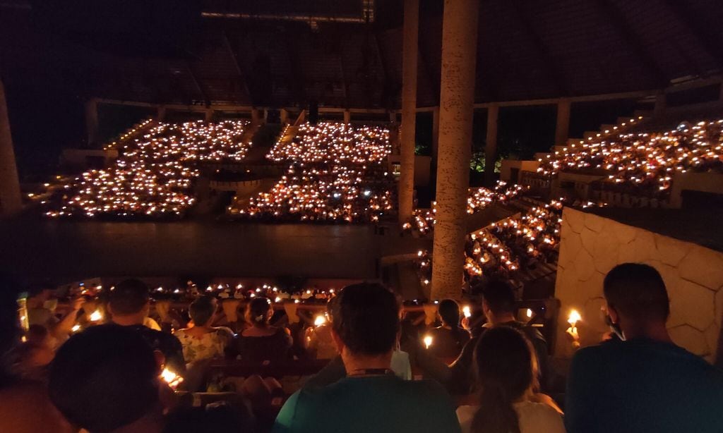 Teatro Gran Tlachco, en el Parque Xcaret