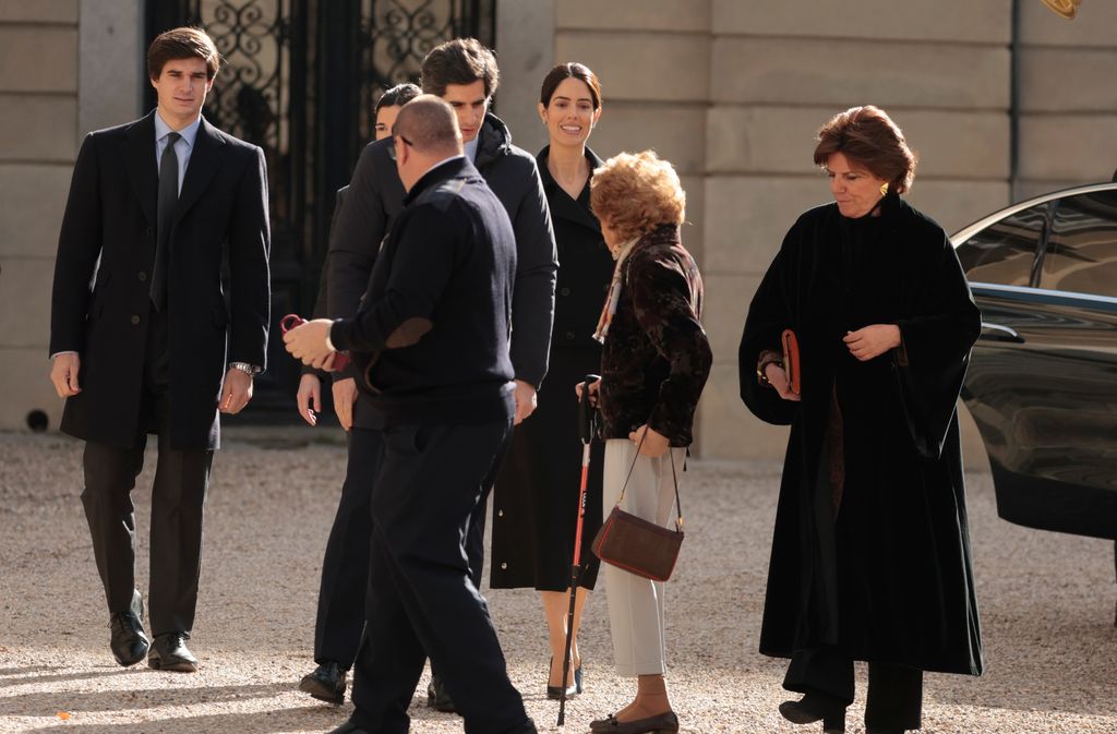 Sofía Barroso, madre de Sofía Palazuelo, y Piru Urquijo presentes en un día muy importante para la Casa de Alba