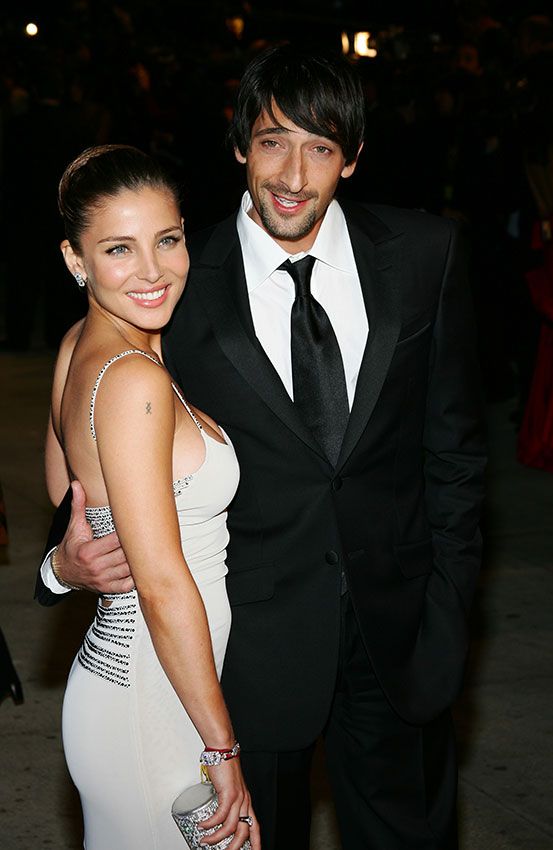 Elsa Pataky con Adrien Brody en la fiesta posterior a los Oscar 2007 de 'Vanity Fair'