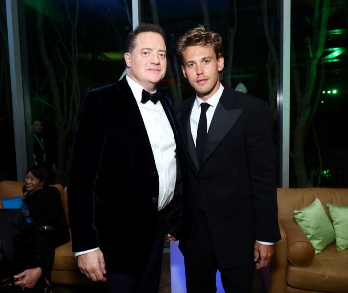 Austin Butler y Brendan Fraser