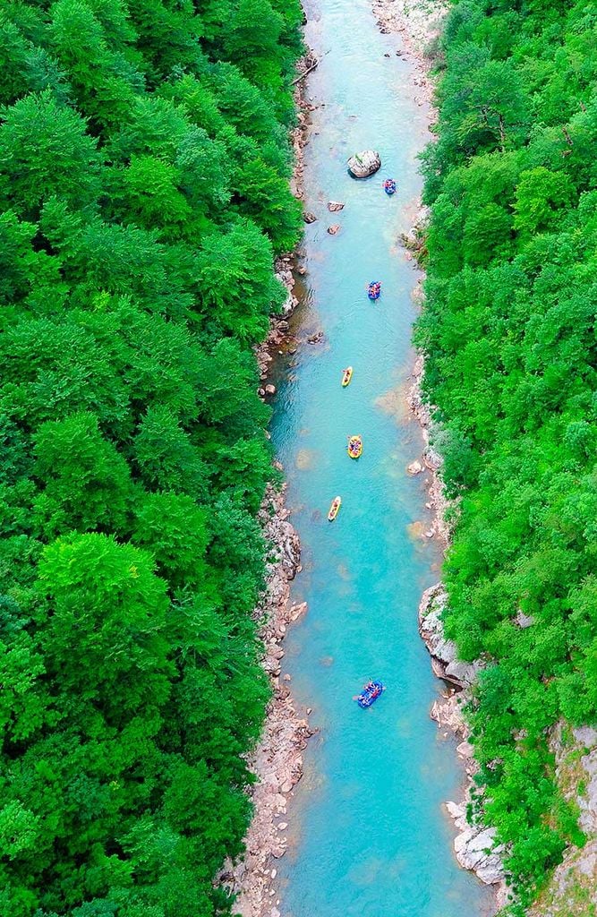 rafting en tara canyon montenegro