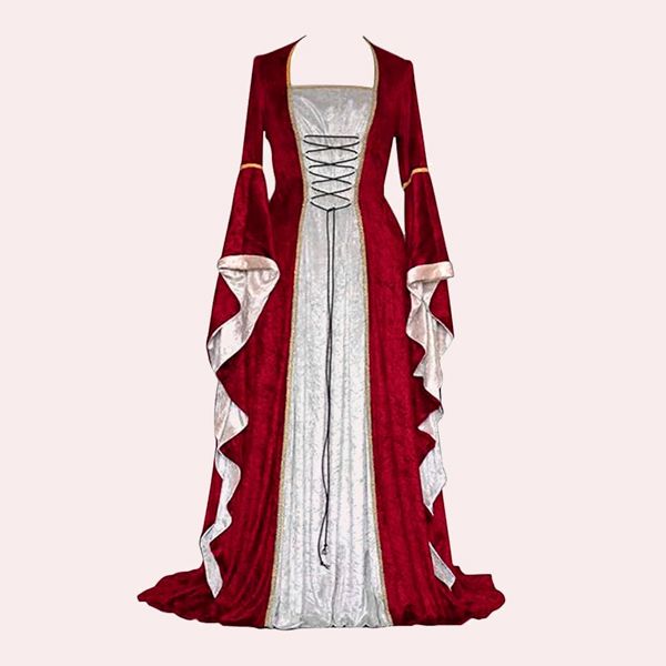 Vestido retro medieval para mujer