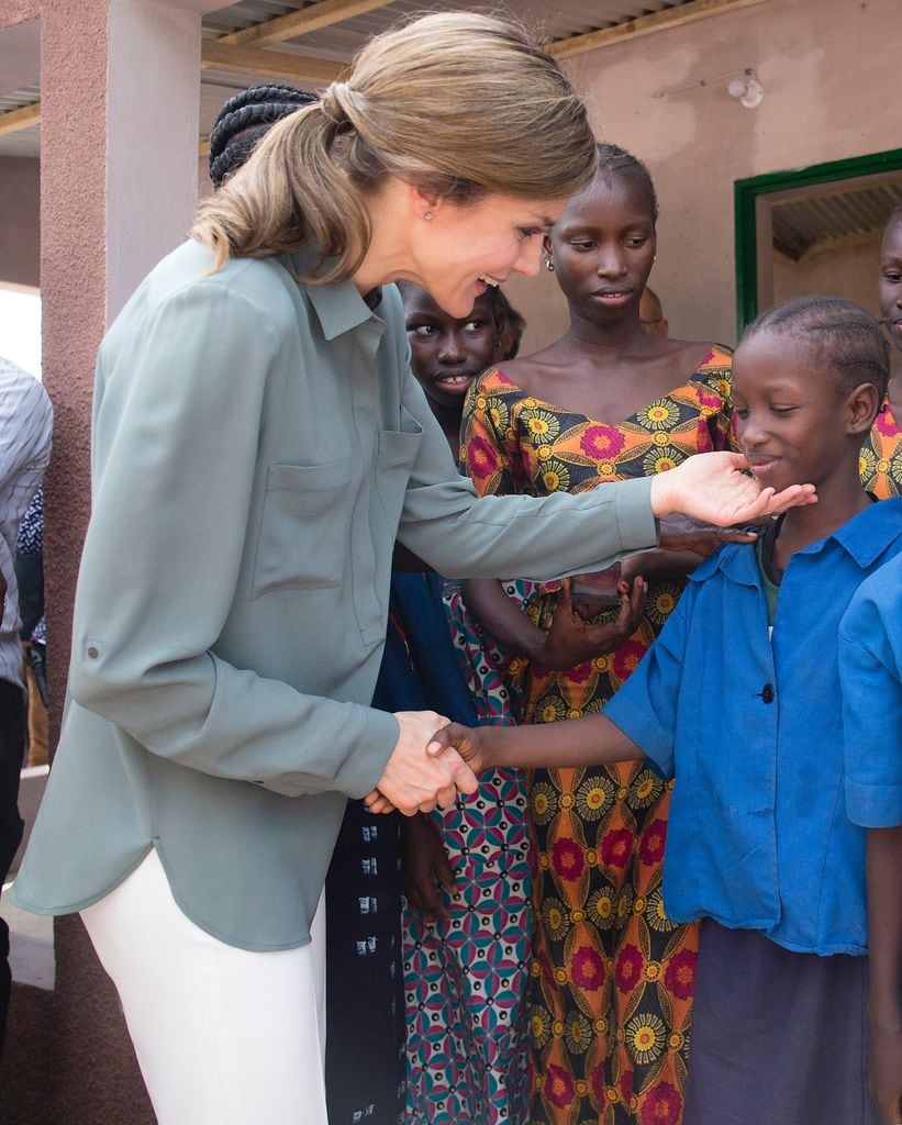 Doña Letizia, en Senegal en 2017